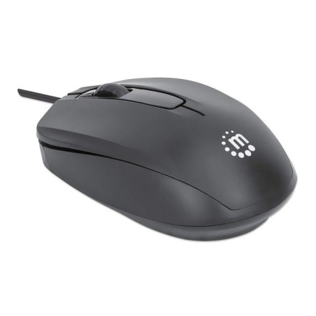 Ratón manhattan comfort ii optico usb negro