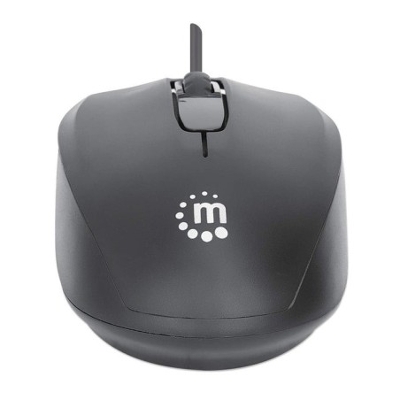 Ratón manhattan comfort ii optico usb negro