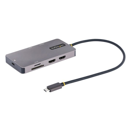 Dock startech usb-c multiport 2x hdmi 4k 100w pd tb3, gige, 30cm
