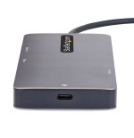 Dock startech usb-c multiport 2x hdmi 4k 100w pd tb3, gige, 30cm
