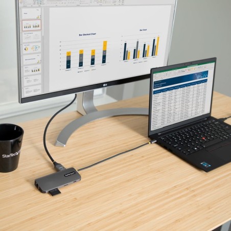 Usb c multiport adapter 4k 60hzaccs hdmi video/5gbps usb hub/100w pd