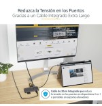 Usb c multiport adapter 4k 60hzaccs hdmi video/5gbps usb hub/100w pd