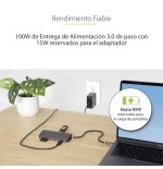 Usb c multiport adapter 4k 60hzaccs hdmi video/5gbps usb hub/100w pd