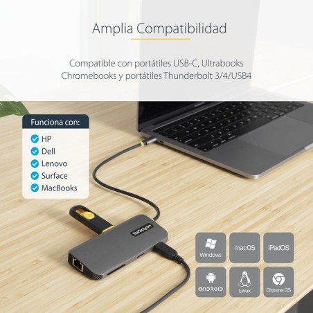 Usb c multiport adapter 4k 60hzaccs hdmi video/5gbps usb hub/100w pd
