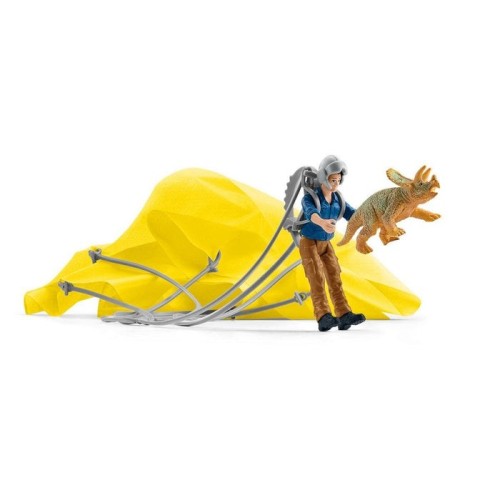 Schleich rescate de dinosaurios dino paracaídas 41471