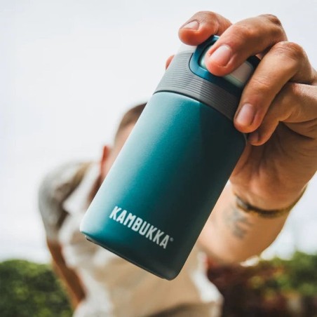 Botella termo kambukka etna 300ml deep teal acero inoxidable antigoteo antiderrame