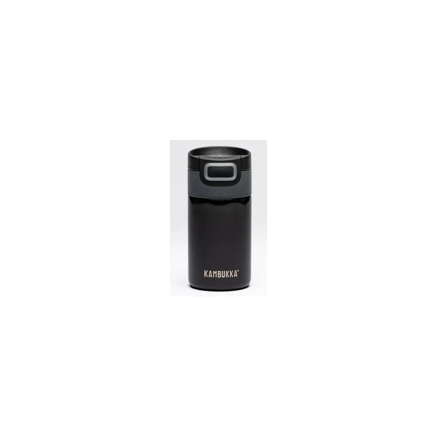 Botella termo kambukka etna 300ml pitch black acero inoxidable antigoteo antiderrame