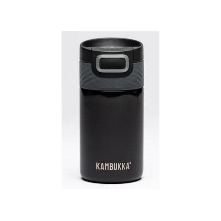 Botella termo kambukka etna 300ml pitch black acero inoxidable antigoteo antiderrame