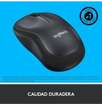 Logitech raton m220 silent inalambrico negro 910-004878