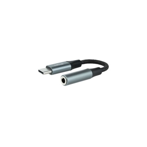Nanocable cable adaptador audio jack 3.5mm hembra a usb-c macho - cable acabado en nylon - conectores de aluminio -