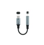 Nanocable cable adaptador audio jack 3.5mm hembra a usb-c macho - cable acabado en nylon - conectores de aluminio -