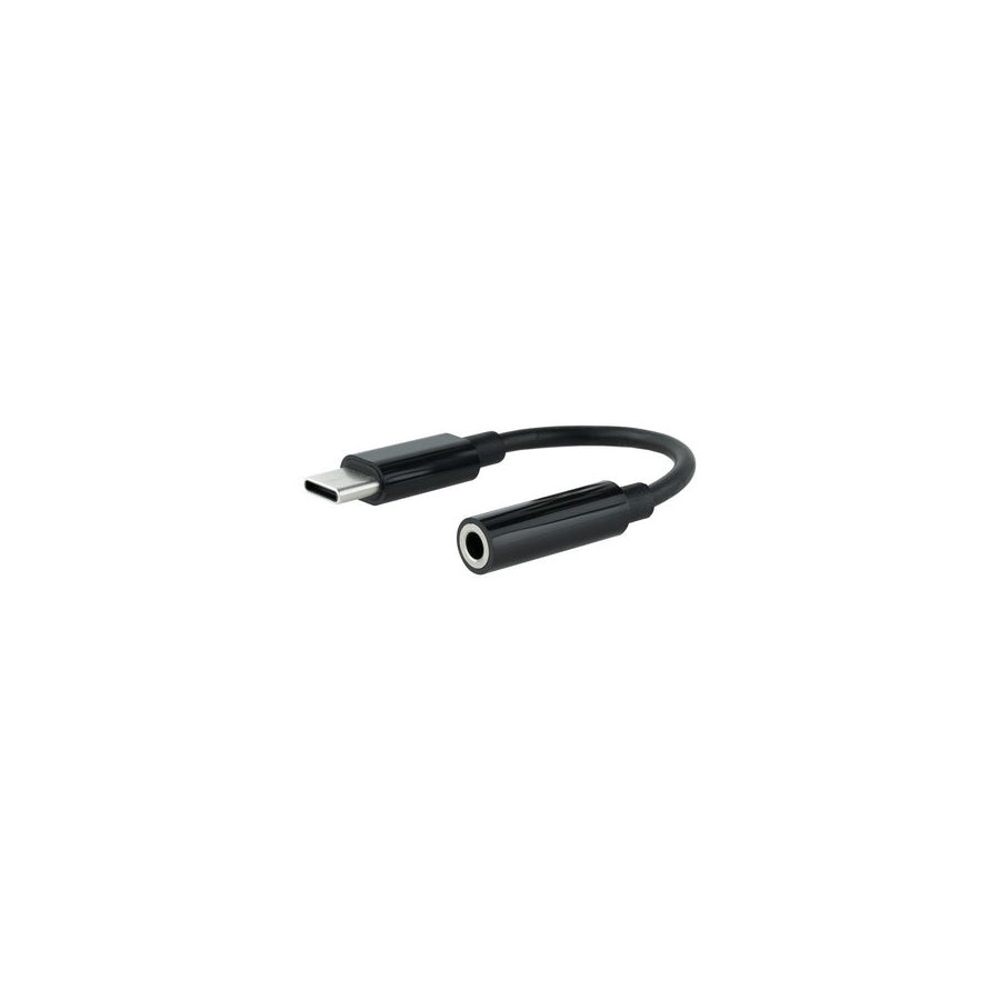 Nanocable cable adaptador audio jack 3.5mm hembra a usb-c macho - longitud 0.11m