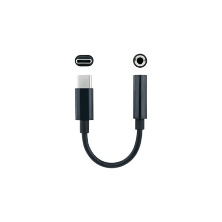 Nanocable cable adaptador audio jack 3.5mm hembra a usb-c macho - longitud 0.11m
