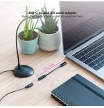 Nanocable cable adaptador audio jack 3.5mm hembra a usb-c macho - longitud 0.11m