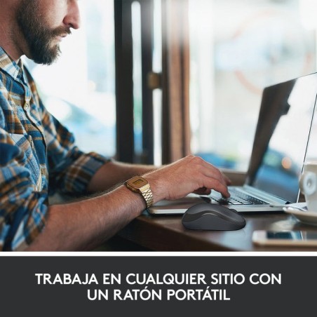 Logitech raton m220 silent inalambrico negro 910-004878