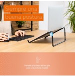 R-go tools rgosc015bl soporte para portátil (10"-22") negro
