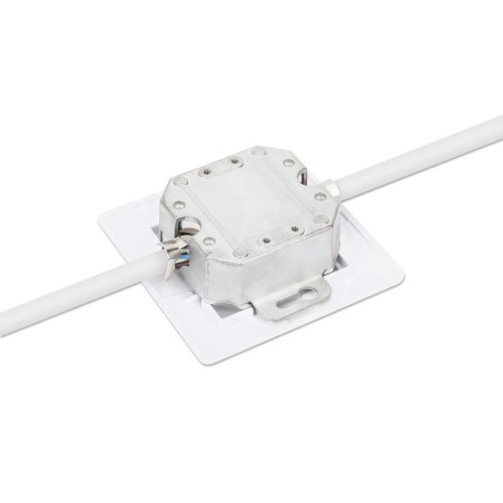 Intellinet 2-port cat6a 10g rj45-unterputzdose mp blanco