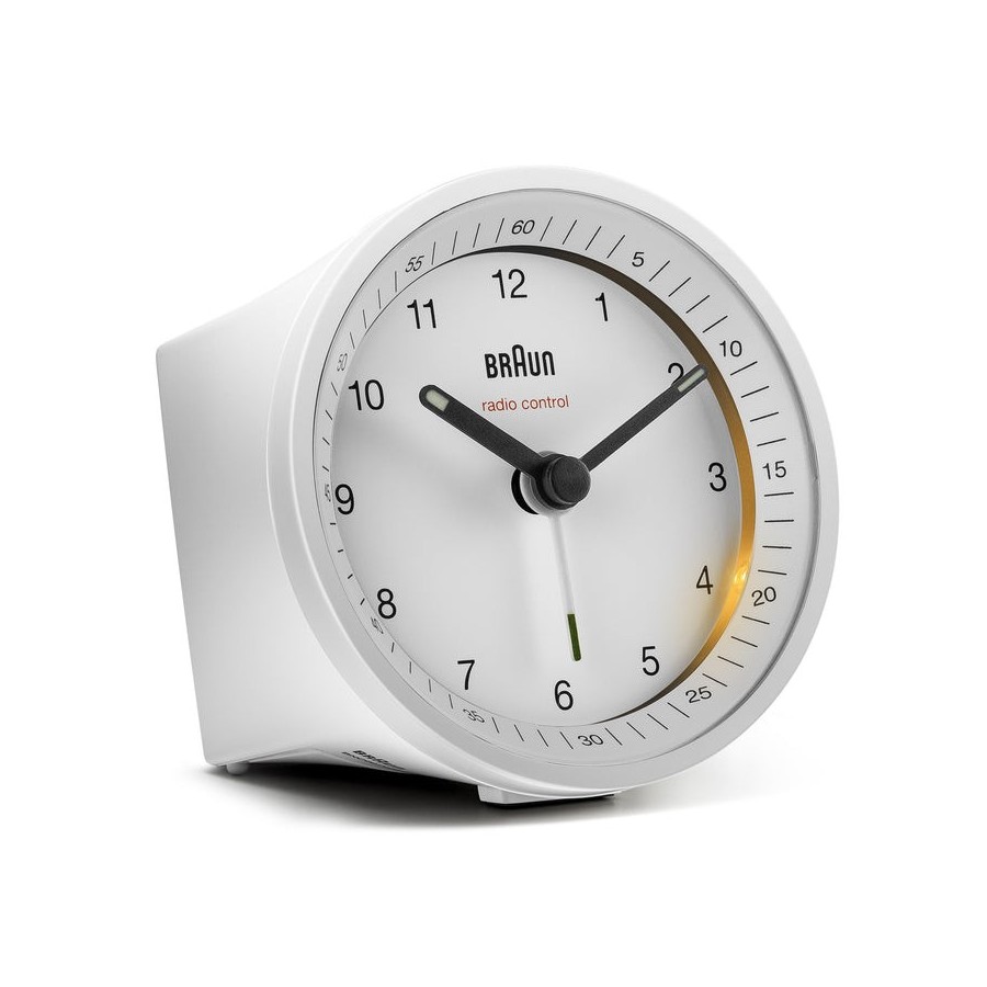 Braun bc 07 w-dcf radio alarm clock white