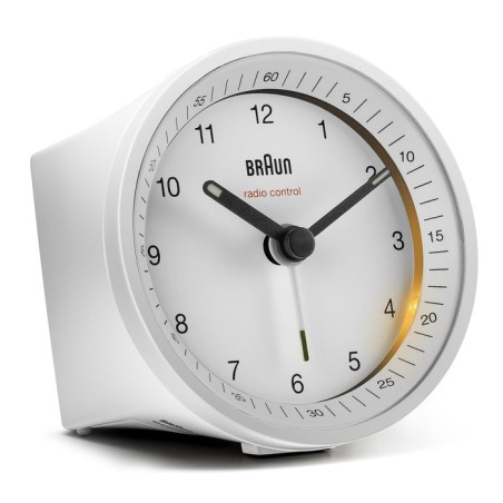 Braun bc 07 w-dcf radio alarm clock white