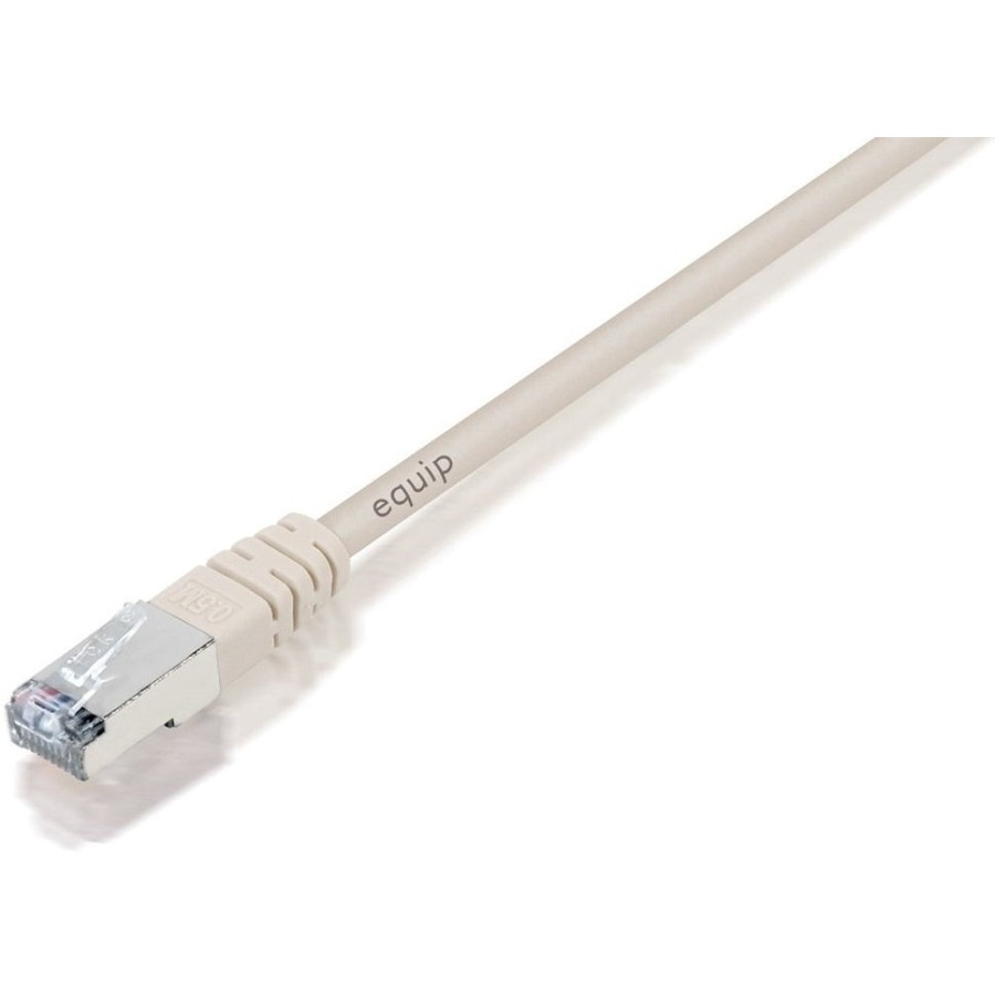 Equip cable de red rj-45 f/utp apantallado 50 cm cat5 beige