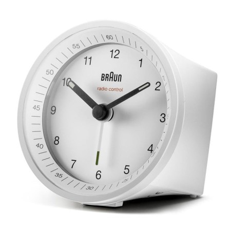 Braun bc 07 w-dcf radio alarm clock white
