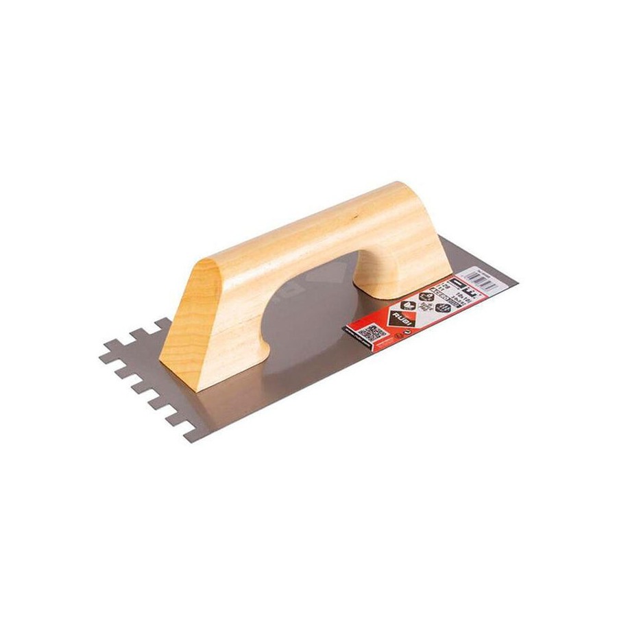 Peine acero 28cm. (10x10) mango madera cerrado 65985 rubi
