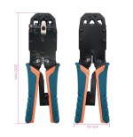Nanocable tenaza crimpadora de carraca para conectores rj45, rj12, rj11, rj10