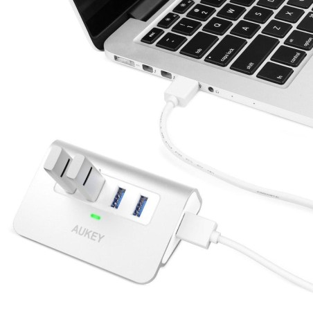 Aukey cb-h5 aluminium hub usb-a  4in1  4xusb 3.0  5gbps