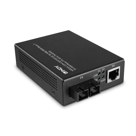 Lindy 25119 convertidor de medio 850 nm multimodo negro