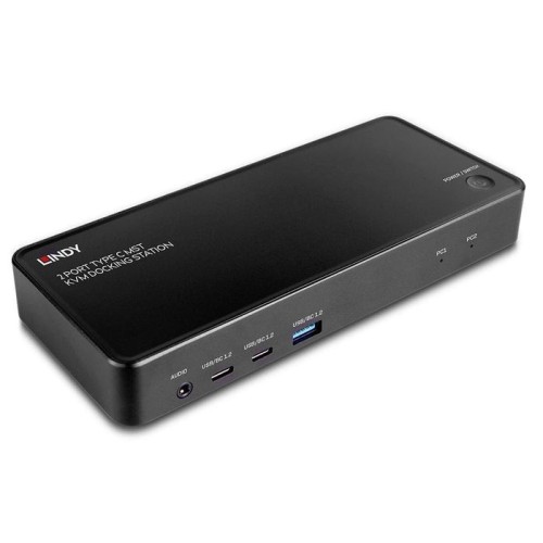 Lindy docking mation 2 port type c mm kvm
