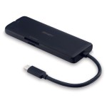 Lindy 43358 base para portátil y replicador de puertos alámbrico usb 3.2 gen 1 (3.1 gen 1) type-c negro