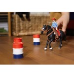 Figura de juego   farm world barrel racing mit cowgirl, spielfigur 42576