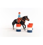 Figura de juego   farm world barrel racing mit cowgirl, spielfigur 42576