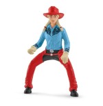 Figura de juego   farm world barrel racing mit cowgirl, spielfigur 42576