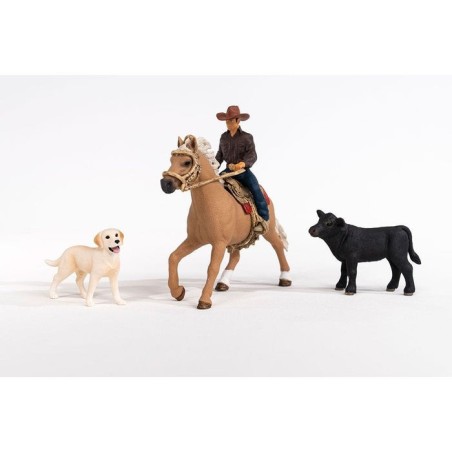 Schleich farm world 42578 equitación del oeste