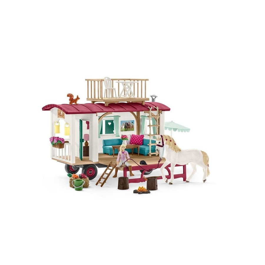 Schleich horse club 42593 caravana para encuentros secretos del club