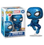 Figura pop marvel make a wish spiderman metallic