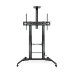 Tooq soporte suelo ruedas regulable 60-100 - negro