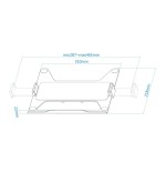 Tooq soporte/adaptador de portátil para vesa - negro
