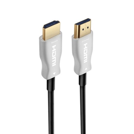 Cable hdmi ewent 4k uhd fibra optica hibrido 20m macho macho