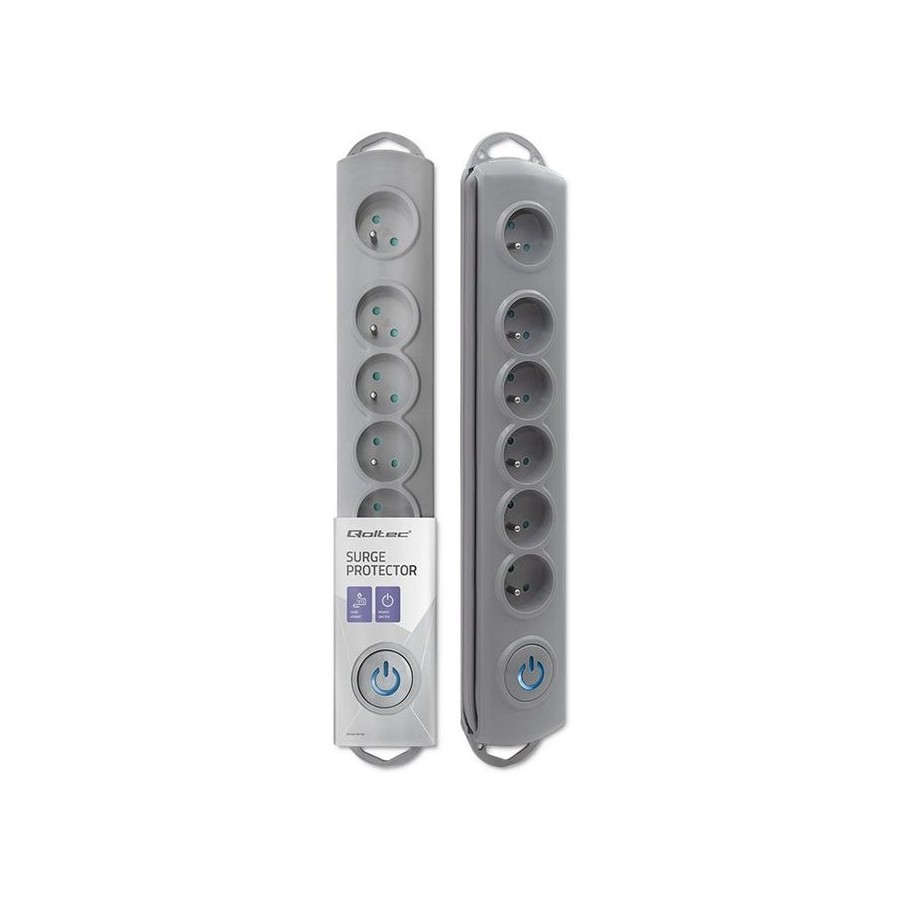 Regleta qoltec 50199 surge protector 6 sockets 5m