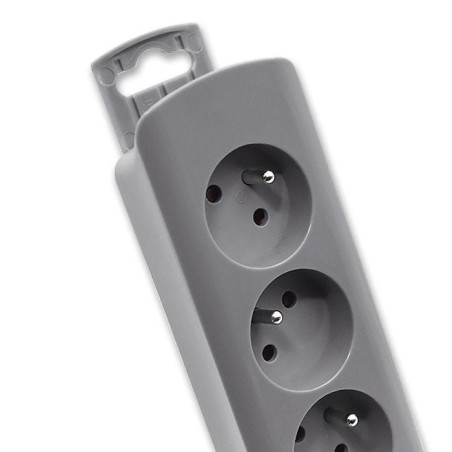 Regleta qoltec 50277 power strip 6 sockets 1.8m grey