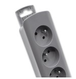 Regleta qoltec 50277 power strip 6 sockets 1.8m grey