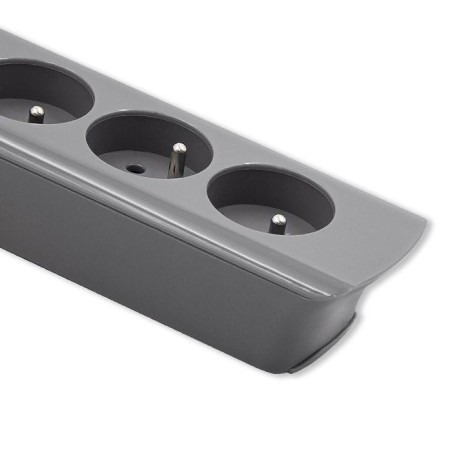 Regleta qoltec 50277 power strip 6 sockets 1.8m grey