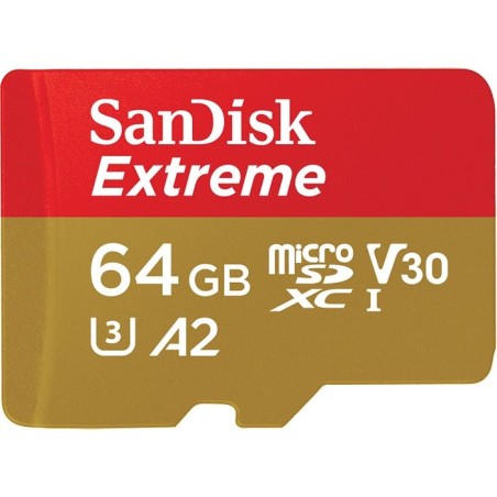 Sandisk extreme microsdxc 64 gb 170/80 mb/s a2