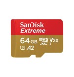 Sandisk micro sdxc extreme 64gb 170/80 mb/s a2 c10 v30 uhs-i u3 sdsqxah-064g-gn6ma