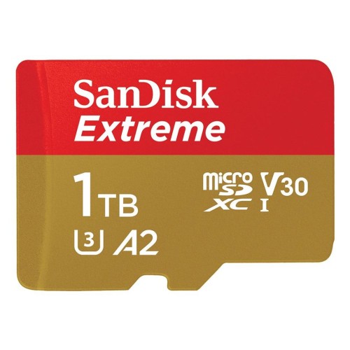 Sandisk micro sdxc extreme 1tb 190/130 mb/s a2 c10 v30 uhs-i u3 sdsqxav-1t00-gn6ma