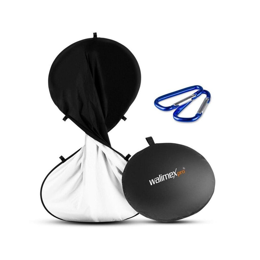 Walimex pro fondo plegable 150x200cm negro/blanco pe