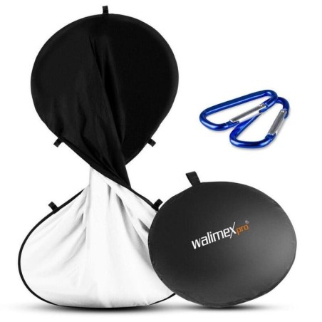 Walimex pro fondo plegable 150x200cm negro/blanco pe