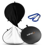 Walimex pro fondo plegable 150x200cm negro/blanco pe